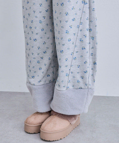 【OLIVE des OLIVE】帶毛絨裝飾衛褲