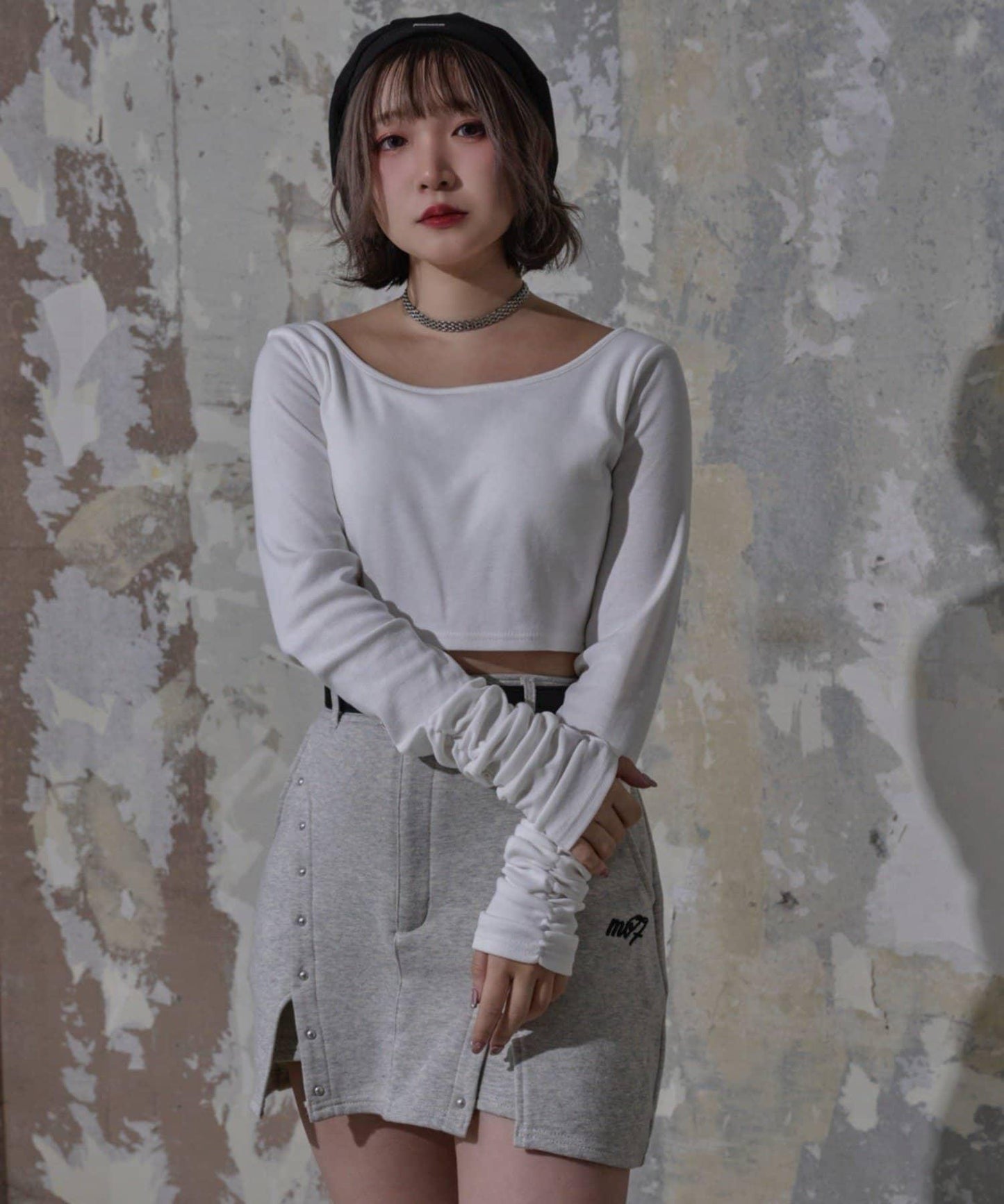 【Mavie..7】帶胸墊內搭長袖T恤