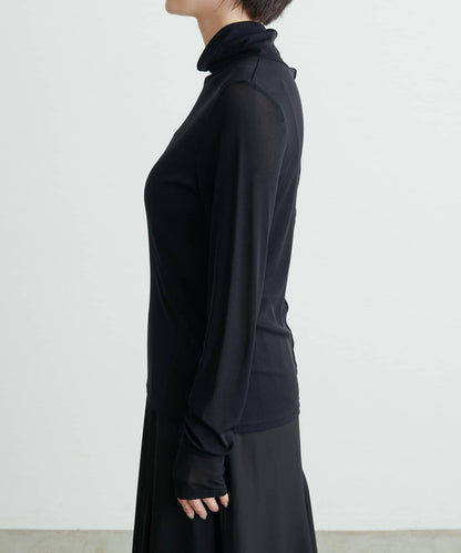 【LARUTA】網紗高領套頭衫