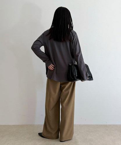 順滑圓弧下襬長袖T恤