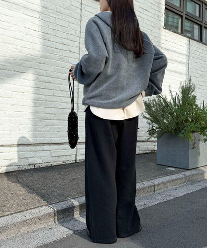 順滑圓弧下襬長袖T恤