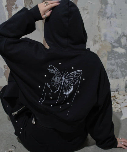 【Mavie..7】鉚釘裝飾衛衣連帽衫