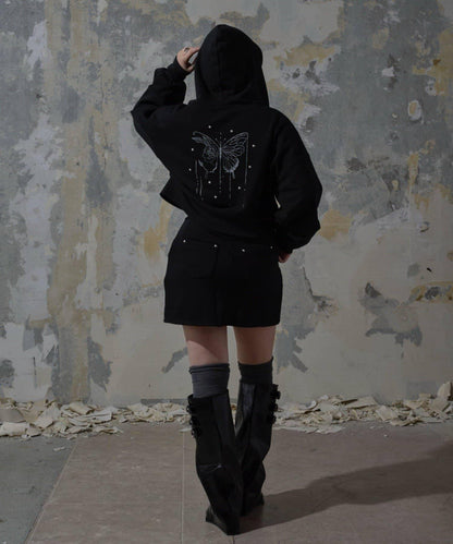 【Mavie..7】鉚釘裝飾迷你半身裙