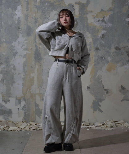 【Mavie..7】鉚釘裝飾衛衣連帽衫