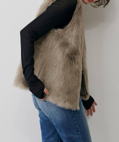 【LARUTA】網紗薄紗套頭衫