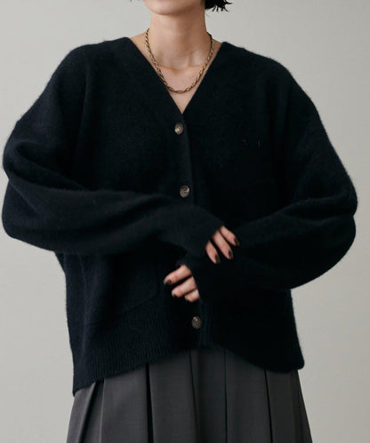 【LARUTA】狐狸毛羊毛蓬鬆開衫