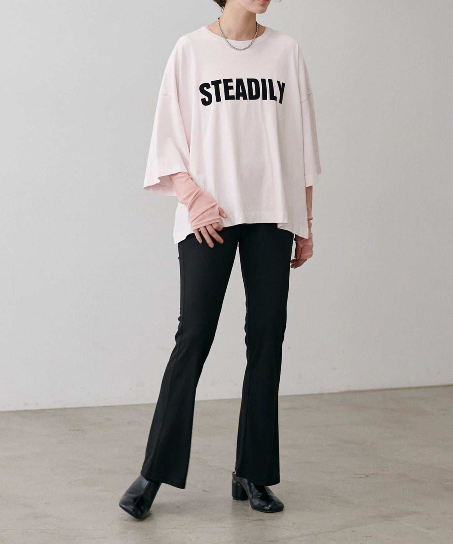 【LARUTA】網紗薄紗套頭衫