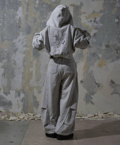 【Mavie..7】鉚釘裝飾衛衣連帽衫