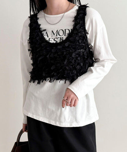 蝴蝶結帶吊帶背心