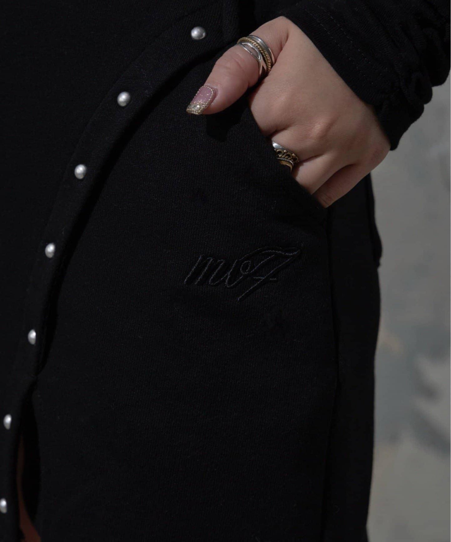 【Mavie..7】鉚釘裝飾迷你半身裙