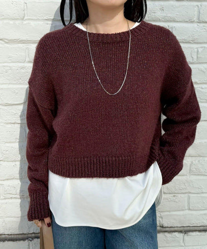 順滑圓弧下襬長袖T恤