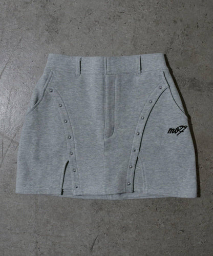 【Mavie..7】鉚釘裝飾迷你半身裙