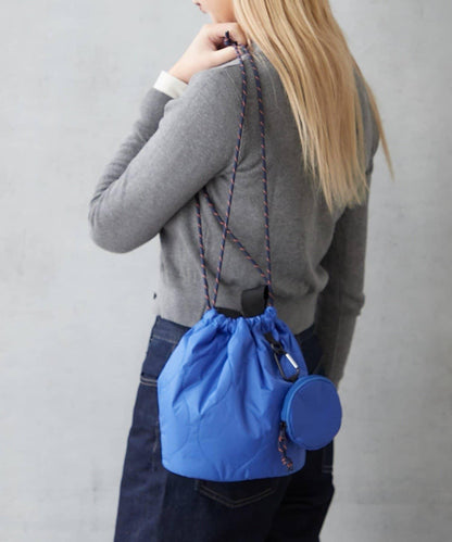 尼龍絎縫2WAY束口包 附迷你收納包