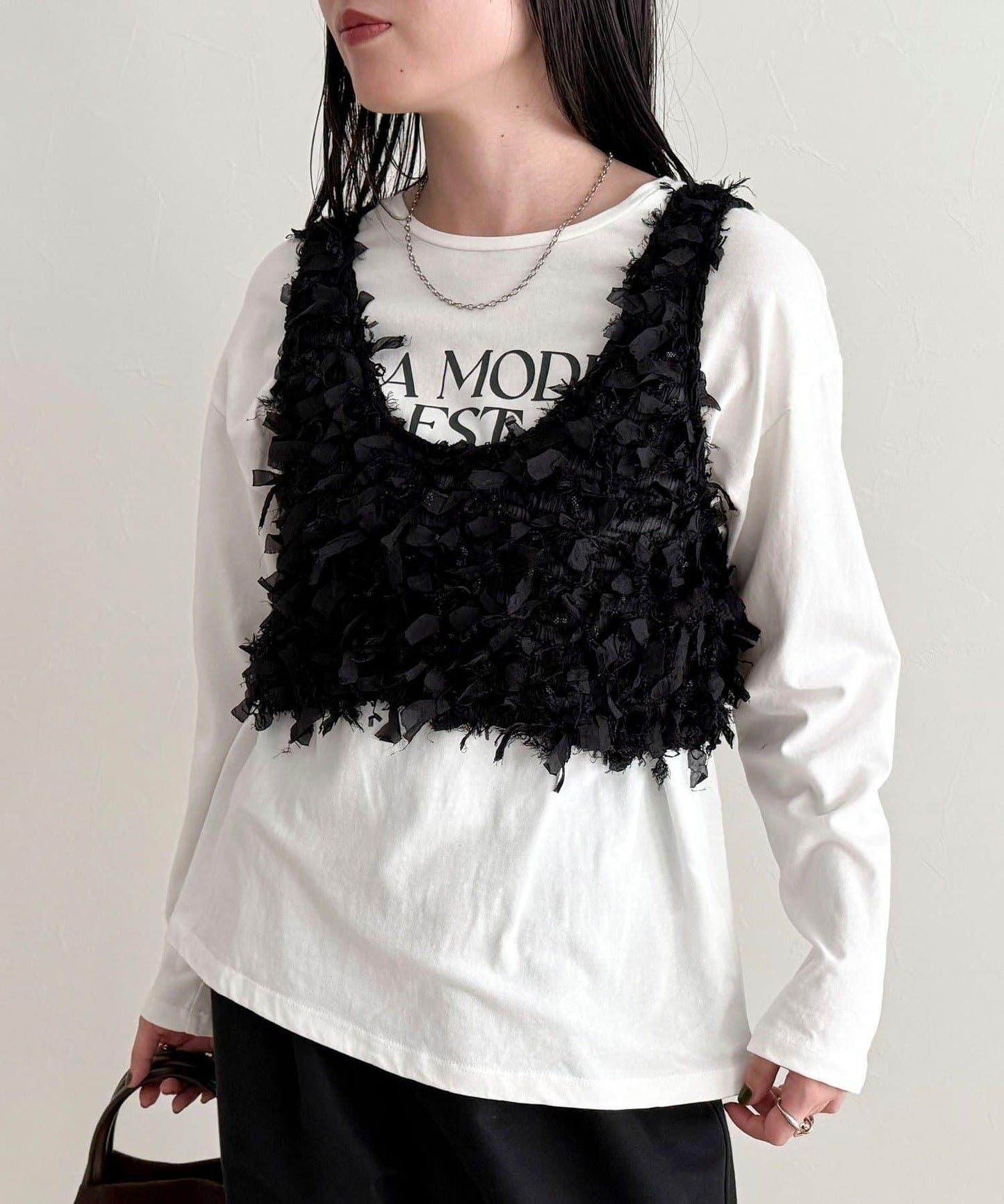 蝴蝶結帶吊帶背心