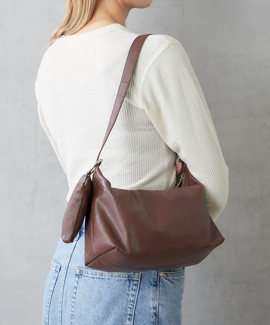 仿皮單肩迷你包 附環保袋