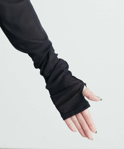 【LARUTA】網紗薄紗套頭衫