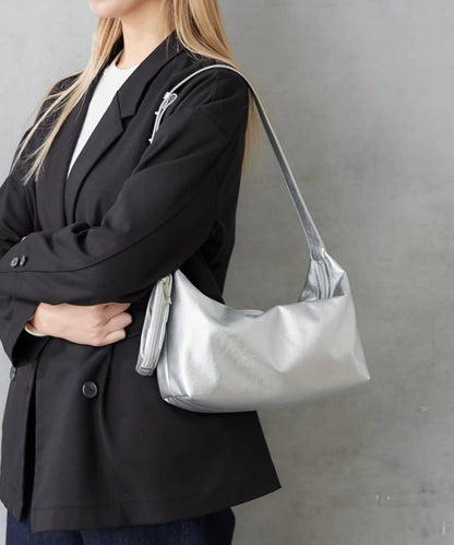 仿皮單肩迷你包 附環保袋