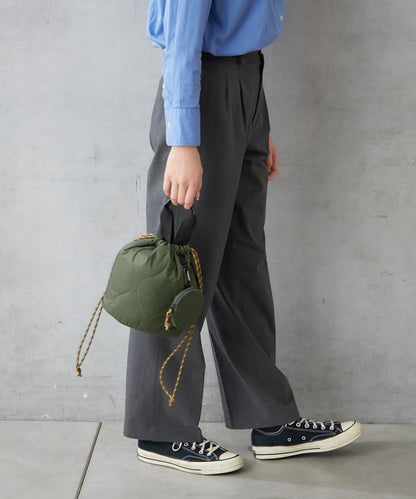 尼龍絎縫2WAY束口包 附迷你收納包