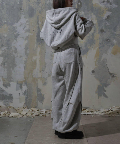 【Mavie..7】鉚釘裝飾衛衣連帽衫