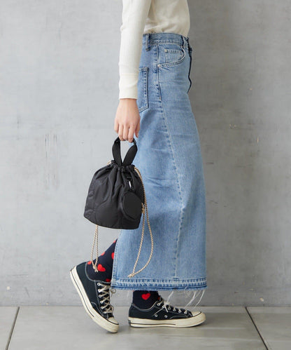 尼龍絎縫2WAY束口包 附迷你收納包