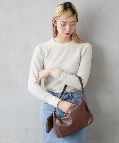 仿皮單肩迷你包 附環保袋