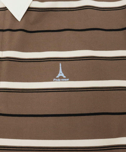 多色條紋長袖T恤