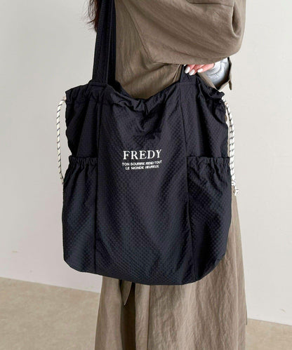 防潑水足球側袋托特包