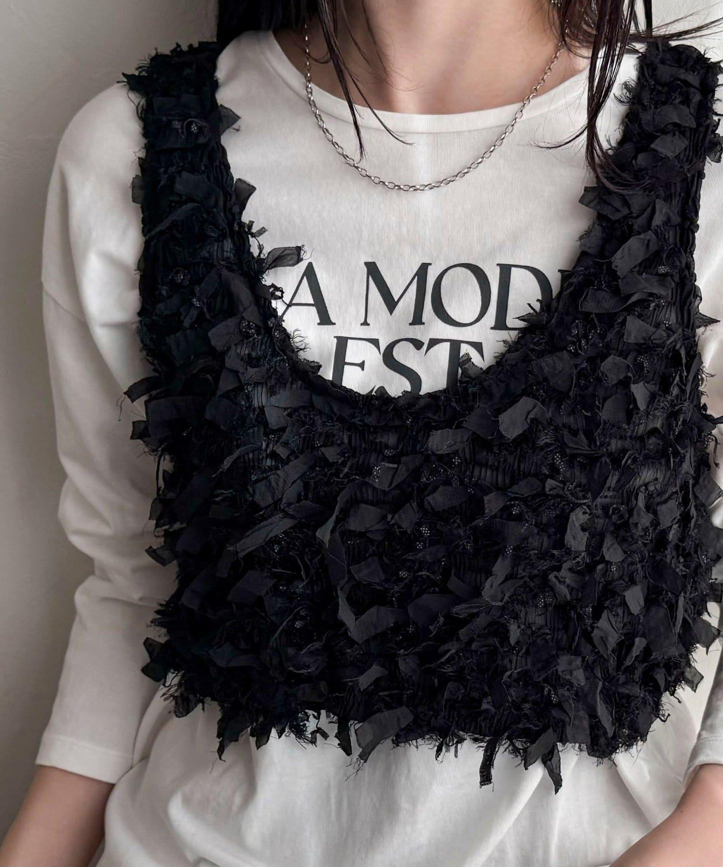 蝴蝶結帶吊帶背心