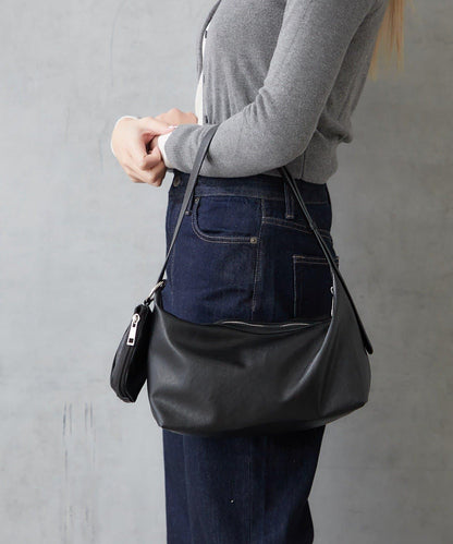 仿皮單肩迷你包 附環保袋