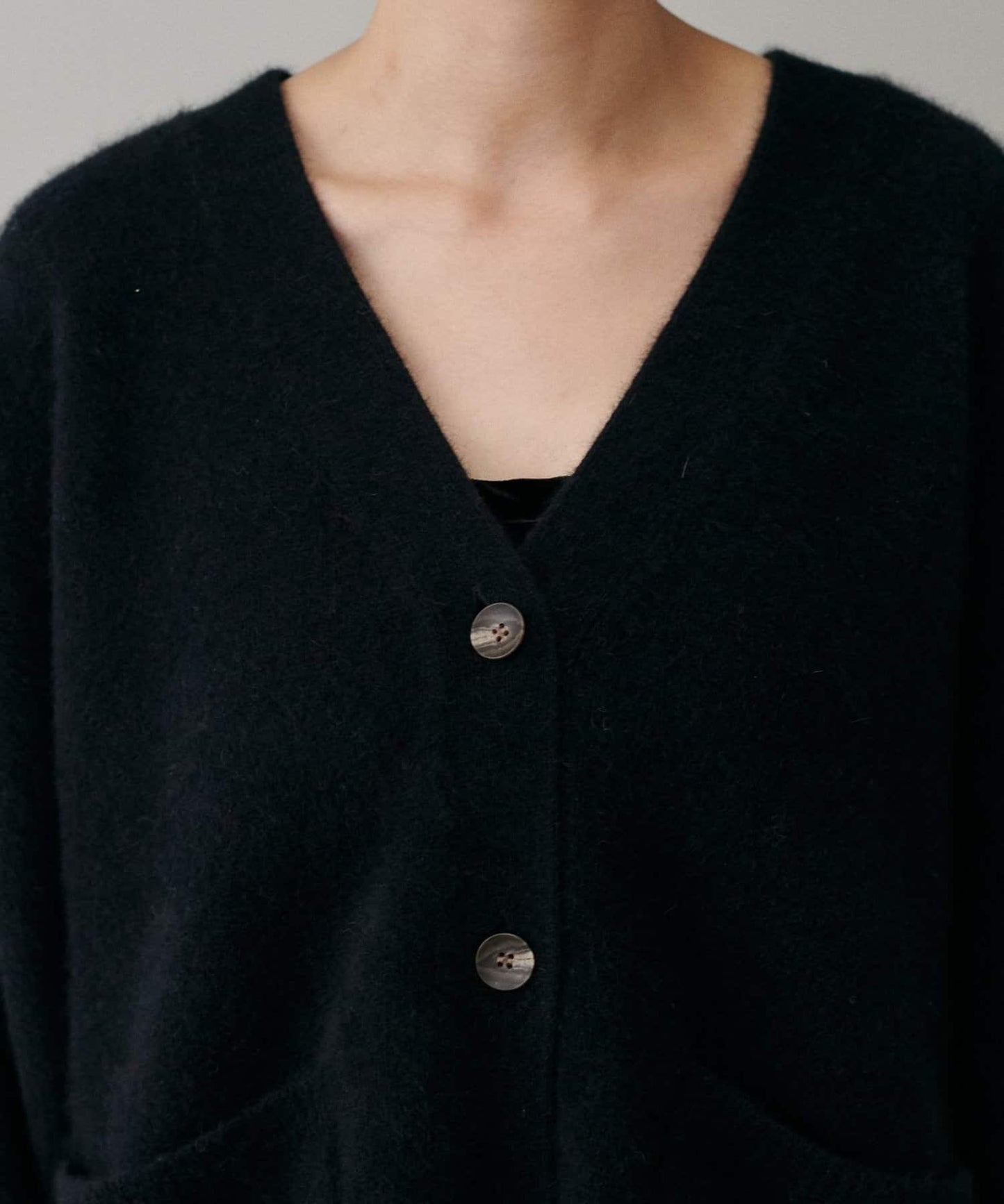 【LARUTA】狐狸毛羊毛蓬鬆開衫