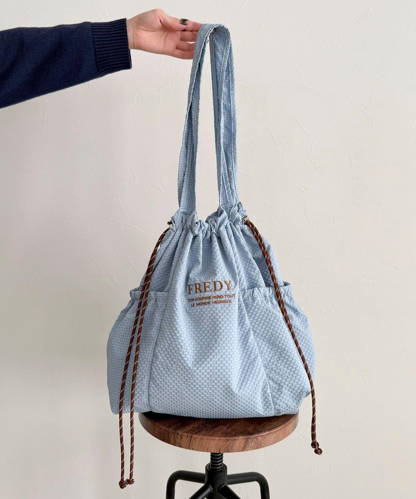 防潑水足球側袋托特包