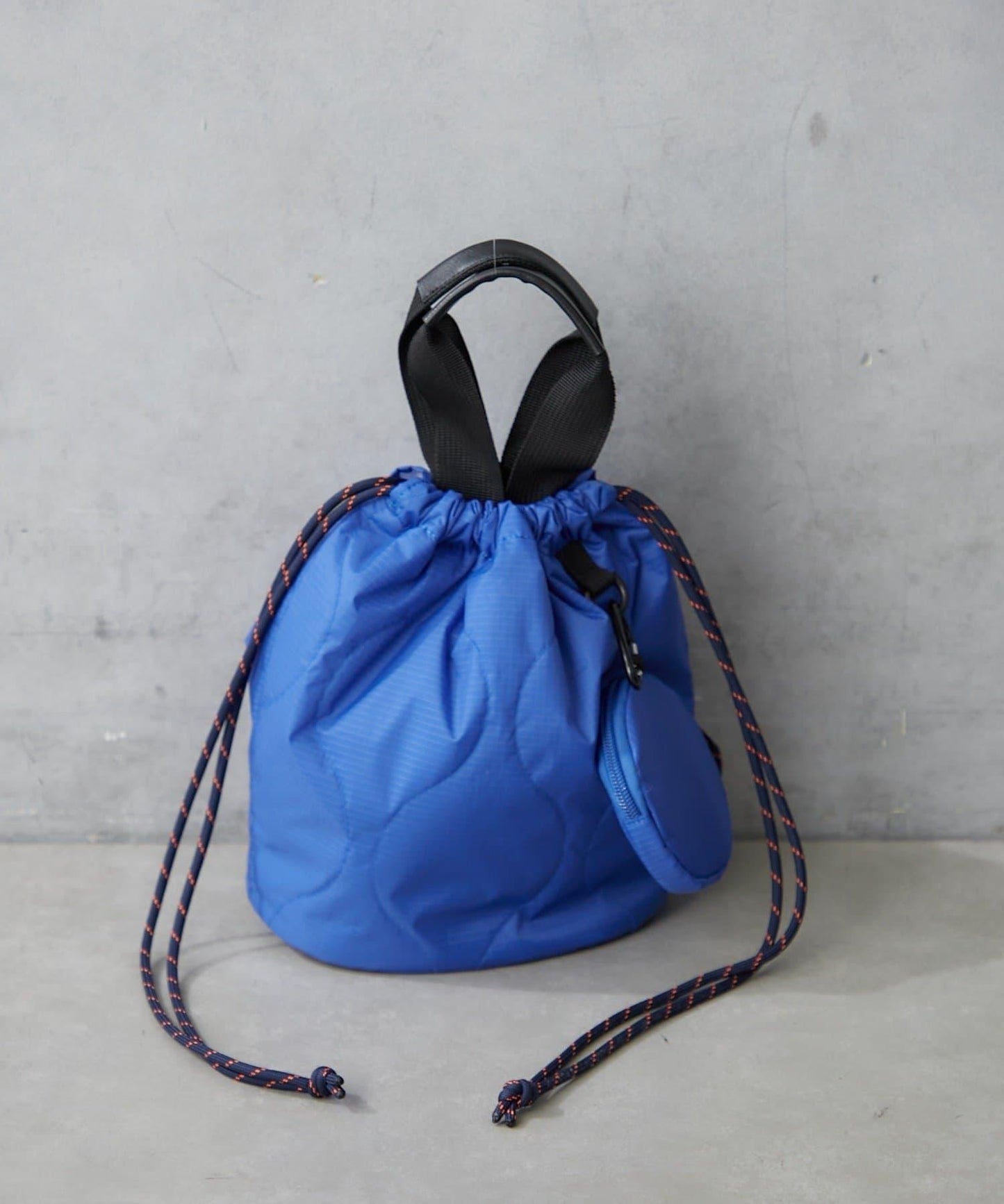 尼龍絎縫2WAY束口包 附迷你收納包