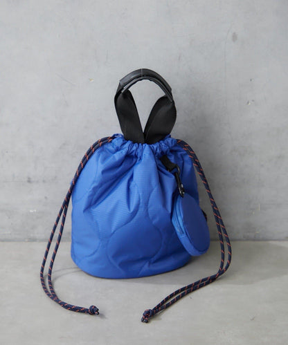 尼龍絎縫2WAY束口包 附迷你收納包