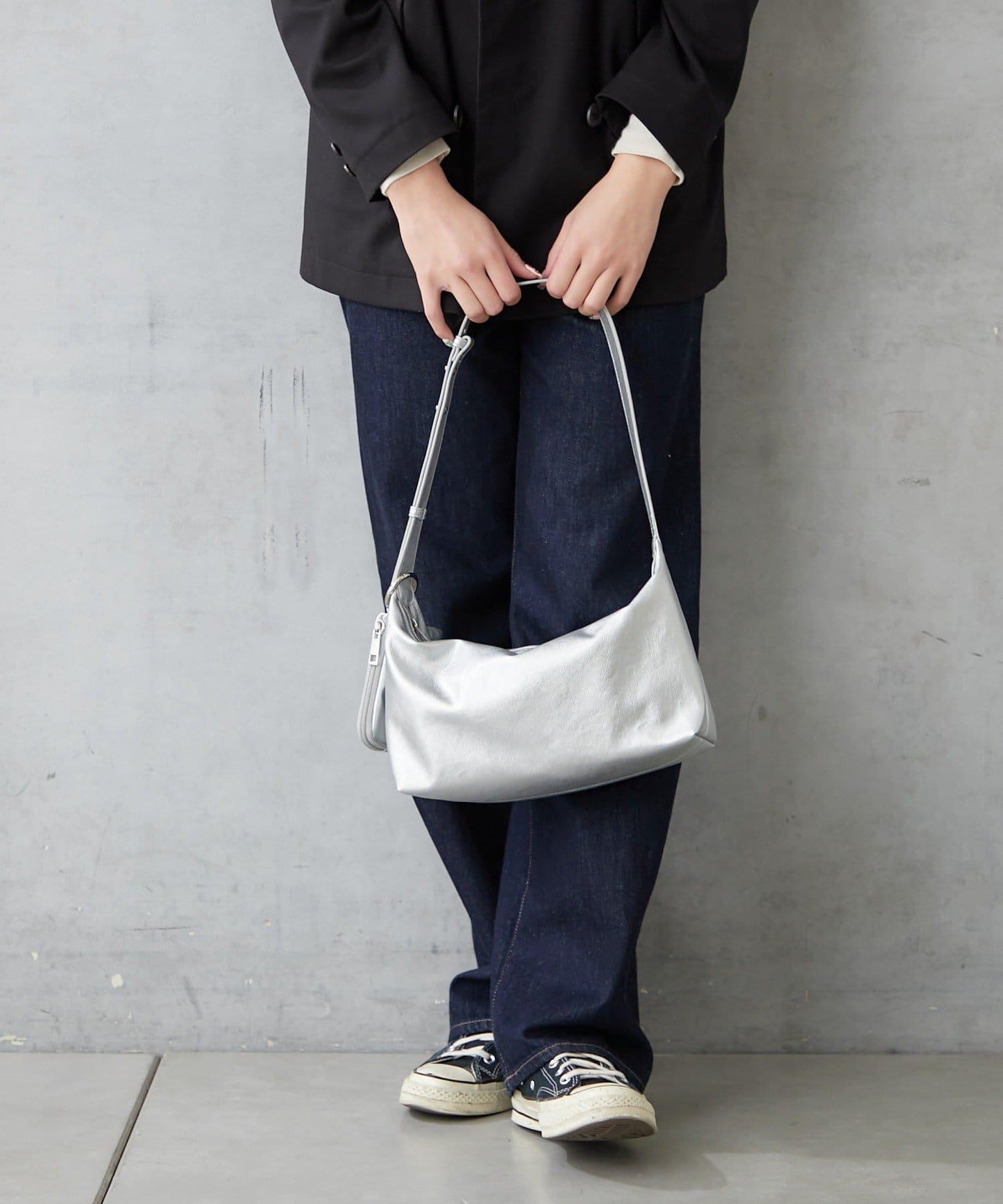 仿皮單肩迷你包 附環保袋