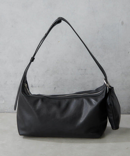 仿皮單肩迷你包 附環保袋