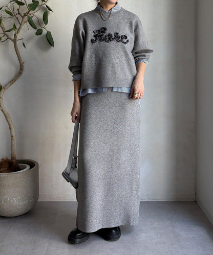 【套裝可搭配/官網限定】針織修身半身裙