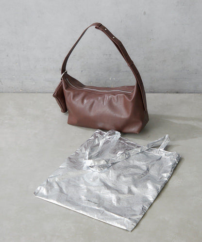 仿皮單肩迷你包 附環保袋