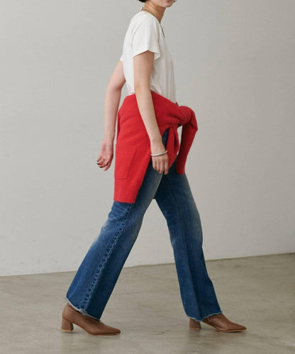 【LARUTA】狐狸毛羊毛蓬鬆開衫