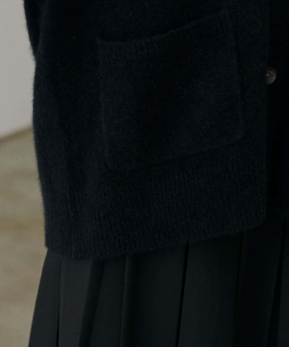 【LARUTA】狐狸毛羊毛蓬鬆開衫