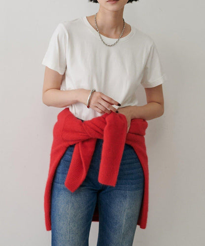 【LARUTA】狐狸毛羊毛蓬鬆開衫