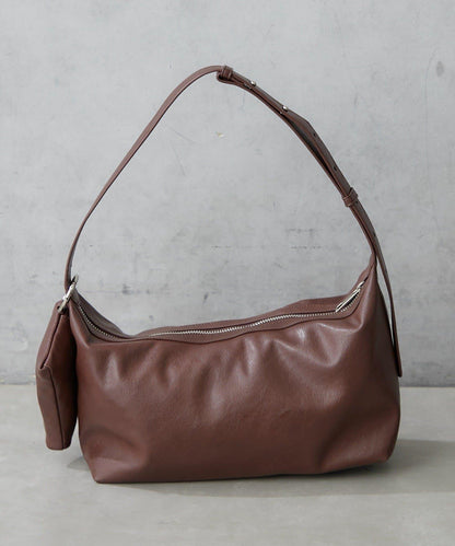 仿皮單肩迷你包 附環保袋