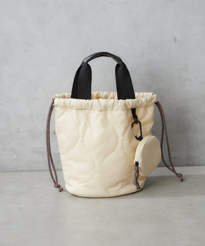 尼龍絎縫2WAY束口包 附迷你收納包