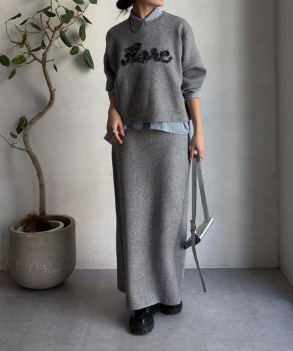 【套裝可搭配/官網限定】針織修身半身裙