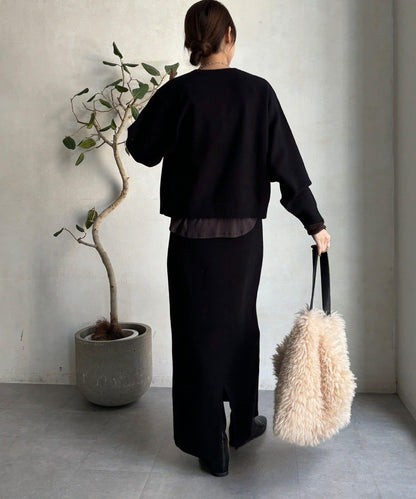 【套裝可搭配/官網限定】花呢織帶標誌針織衫