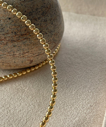 《スターリングシルバー/ゴールドメッキ使用》納瓦霍珍珠3×40項鍊