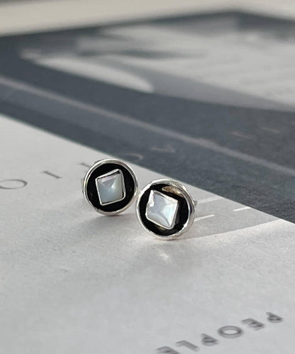 《スターリングシルバー使用》迷你圓形耳釘