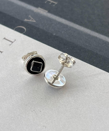 《スターリングシルバー使用》迷你圓形耳釘