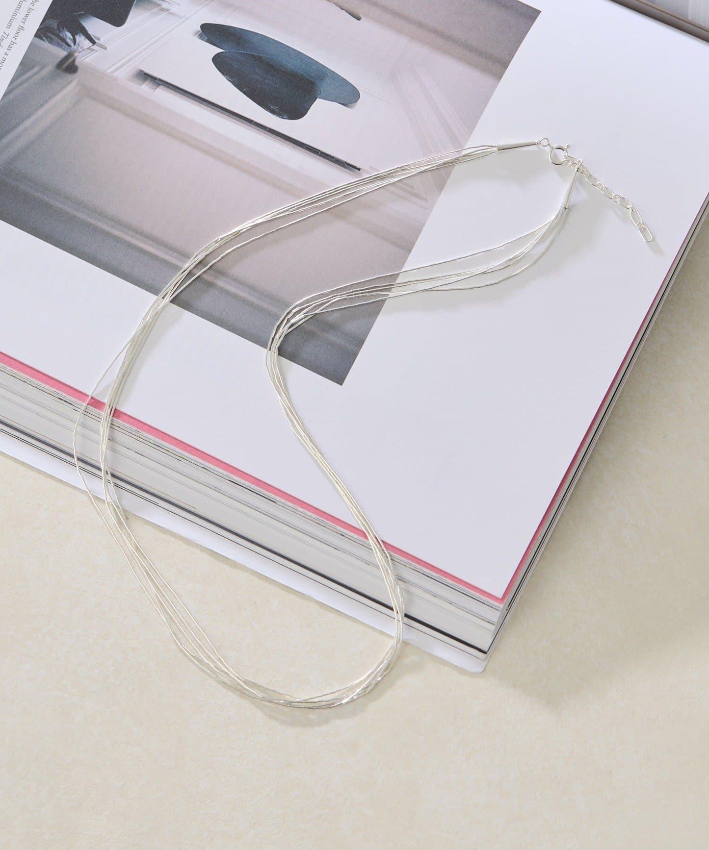 《スターリングシルバー使用》液態銀5×60長款項鍊