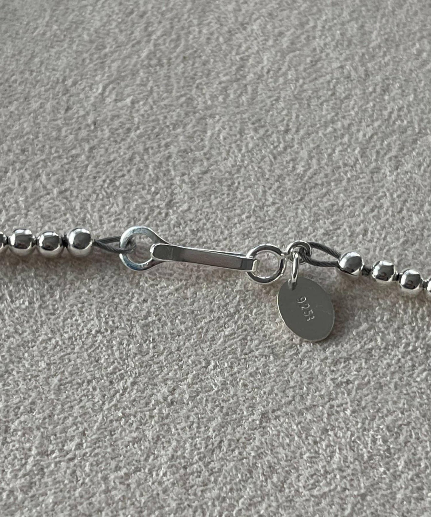 《スターリングシルバー/ゴールドメッキ使用》金色頂端納瓦霍珍珠3×40項鍊