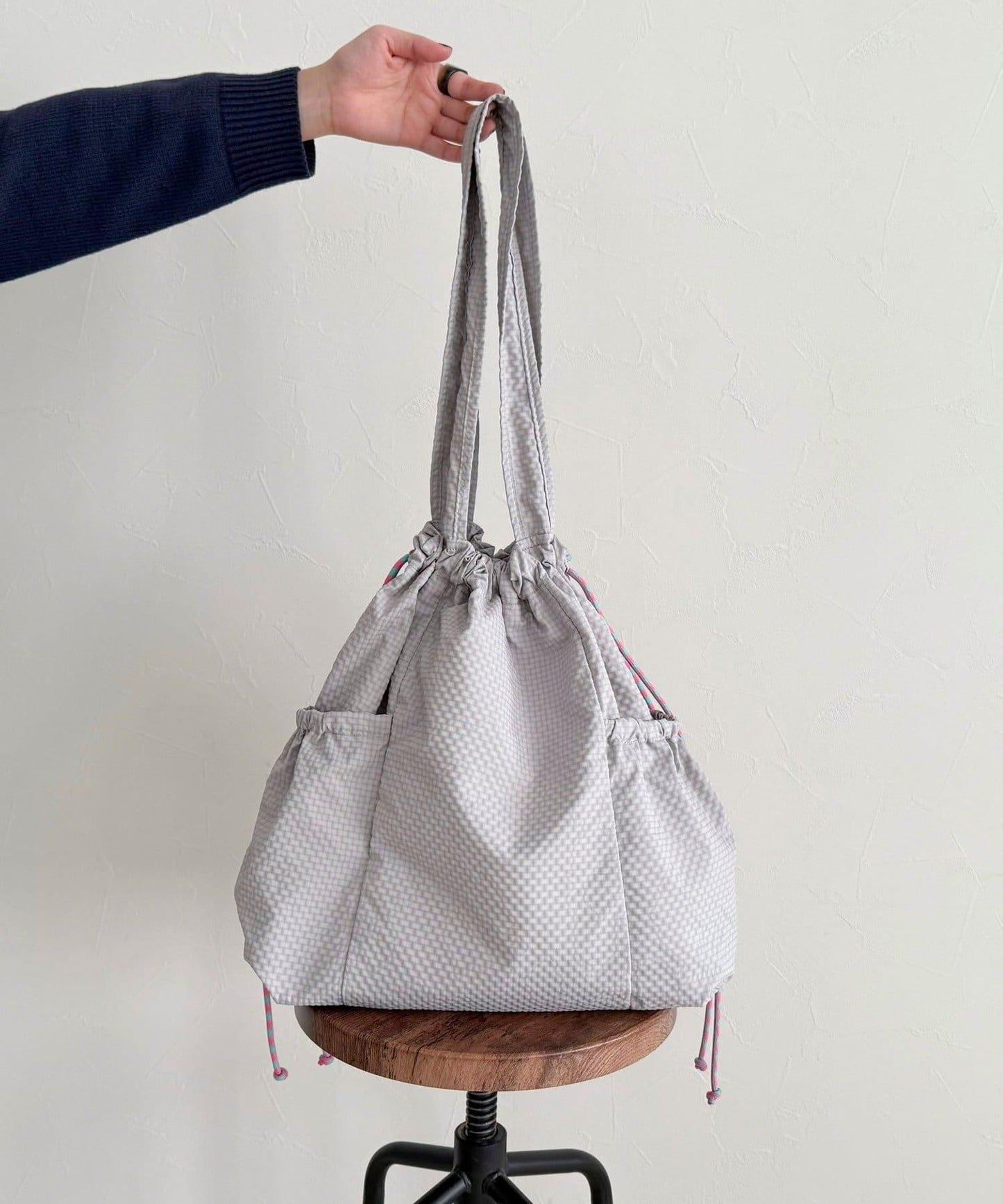 防潑水足球側袋托特包